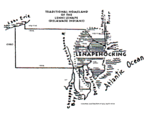 Map of Lenapehocking