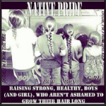 Four children with long braids, Native pride.