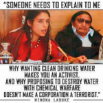 Winona LaDuke quote on clean water.