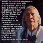 Floyd Westerman quote on indigenous land rights.